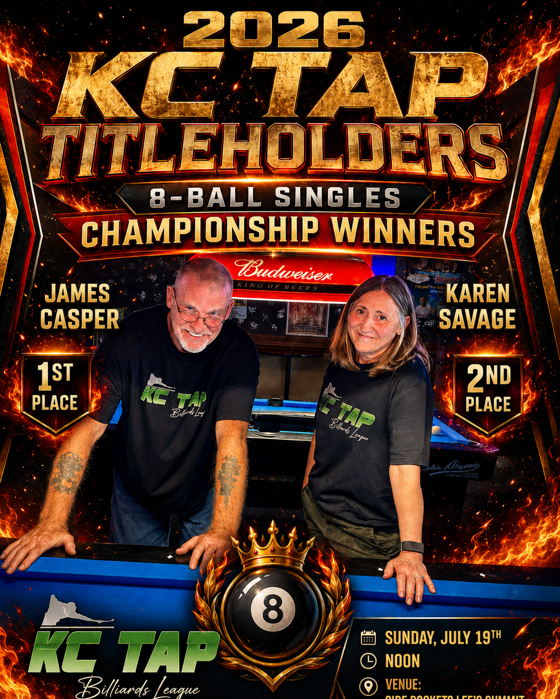 8-Ball Singles 2026 Titleholders winning picture